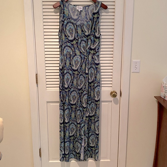 Leota Knot Detail Maxi Dress XL 16 - Picture 9 of 10
